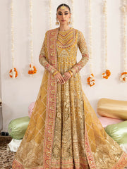 Imrozia Premium Embroidery Dastaan Unstitched Bridal Suit IB-35 Narmin