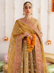 Imrozia Premium Embroidery Dastaan Unstitched Bridal Suit IB-35 Narmin
