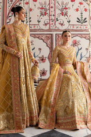 Imrozia Premium Embroidery Dastaan Unstitched Bridal Suit IB-35 Narmin