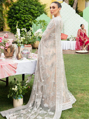 Imrozia Premium Embroidery Dastaan Unstitched Bridal Saree IB-36 Mehrnaz