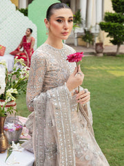 Imrozia Premium Embroidery Dastaan Unstitched Bridal Saree IB-36 Mehrnaz