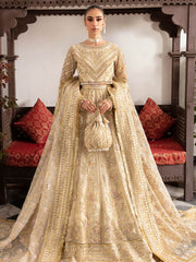 Imrozia Premium Embroidery Dastaan Unstitched Bridal Suit IB-37 Anah