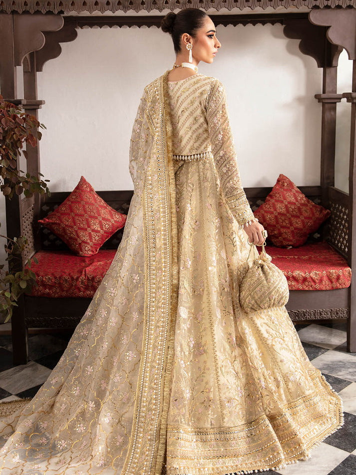 Imrozia Premium Embroidery Dastaan Unstitched Bridal Suit IB-37 Anah