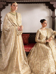 Imrozia Premium Embroidery Dastaan Unstitched Bridal Suit IB-37 Anah