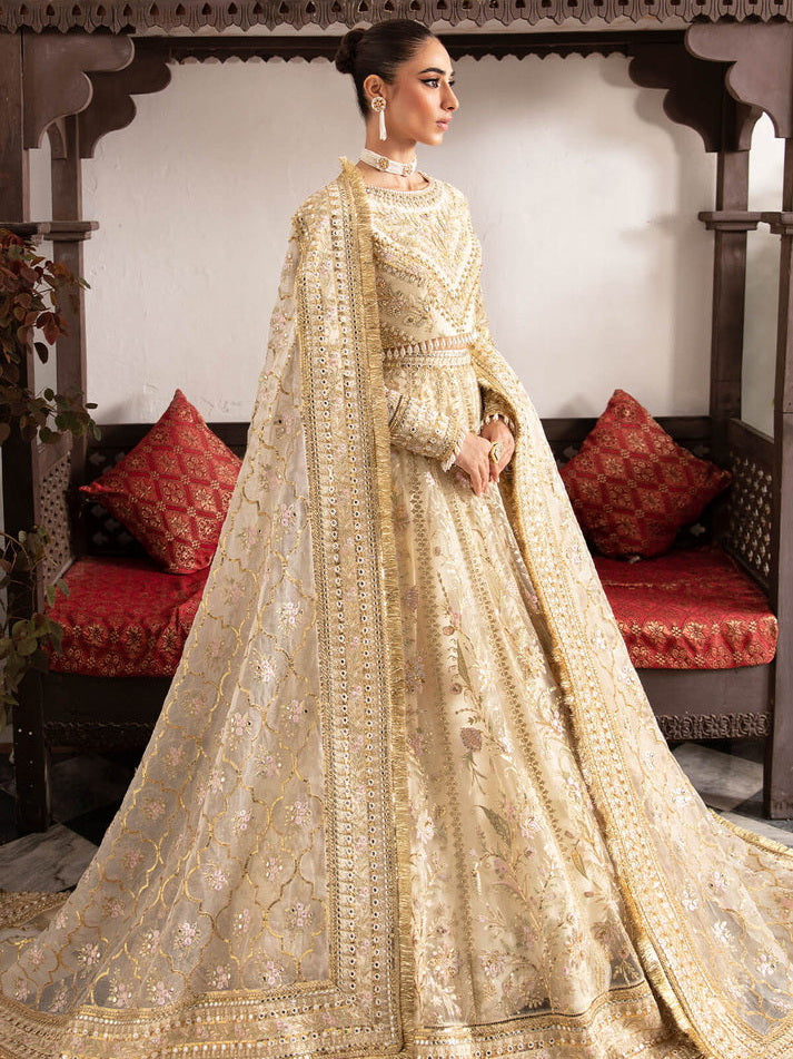 Imrozia Premium Embroidery Dastaan Unstitched Bridal Suit IB-37 Anah