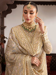 Imrozia Premium Embroidery Dastaan Unstitched Bridal Suit IB-37 Anah