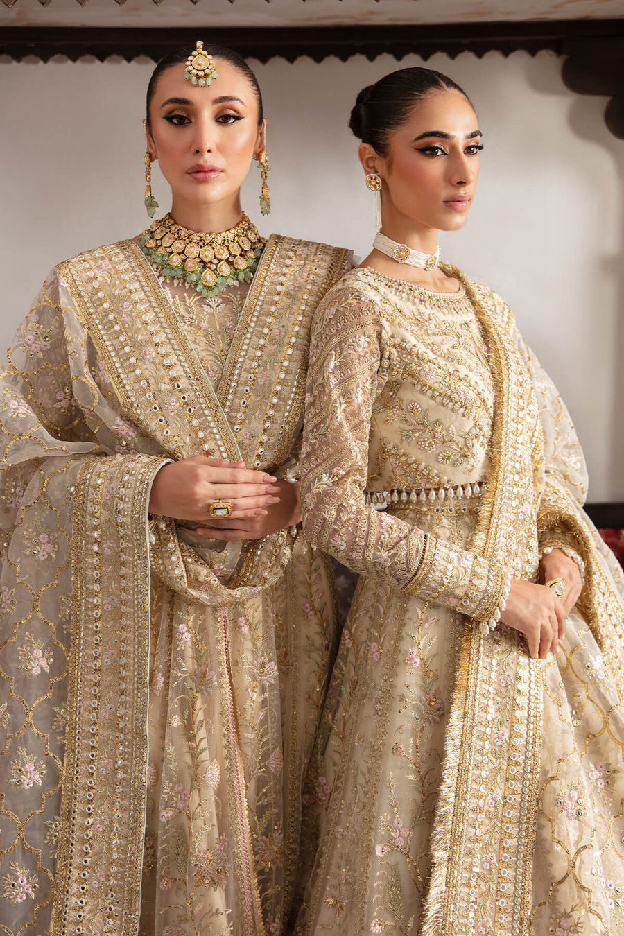 Imrozia Premium Embroidery Dastaan Unstitched Bridal Suit IB-37 Anah