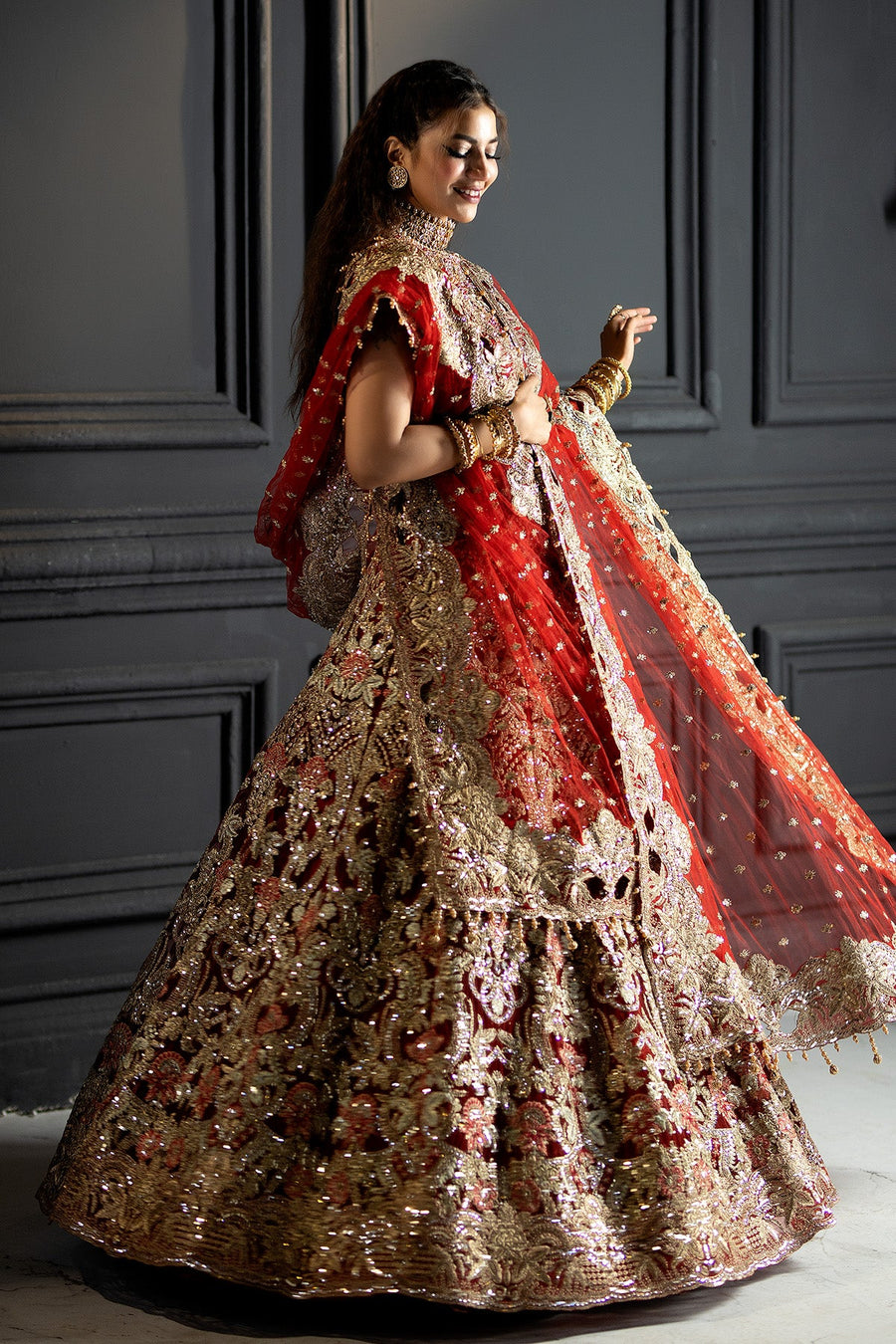 Andaaz-e-Khaas by Imrozia Premium Embroidered Net 3Pc Suit IB-47 Calla