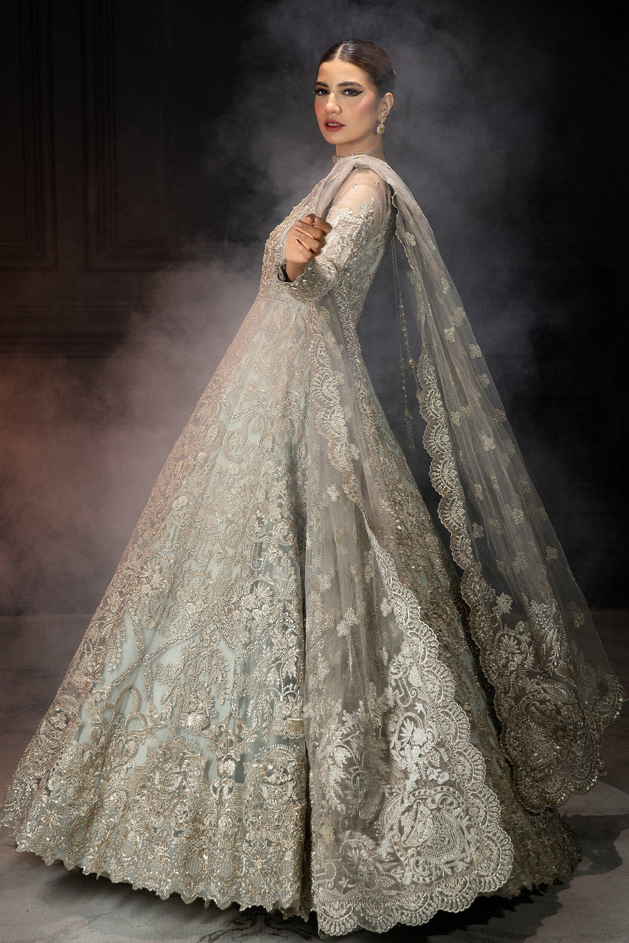 Andaaz-e-Khaas by Imrozia Premium Embroidered Net 3Pc Suit IB-48 Jaeda
