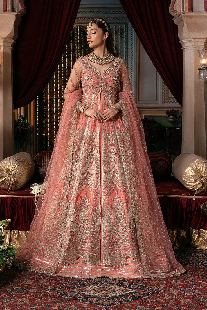 Imrozia Premium Noor-e-Naaz Bridal Unstitched Net 3Pc Suit IB-50 Khushbu