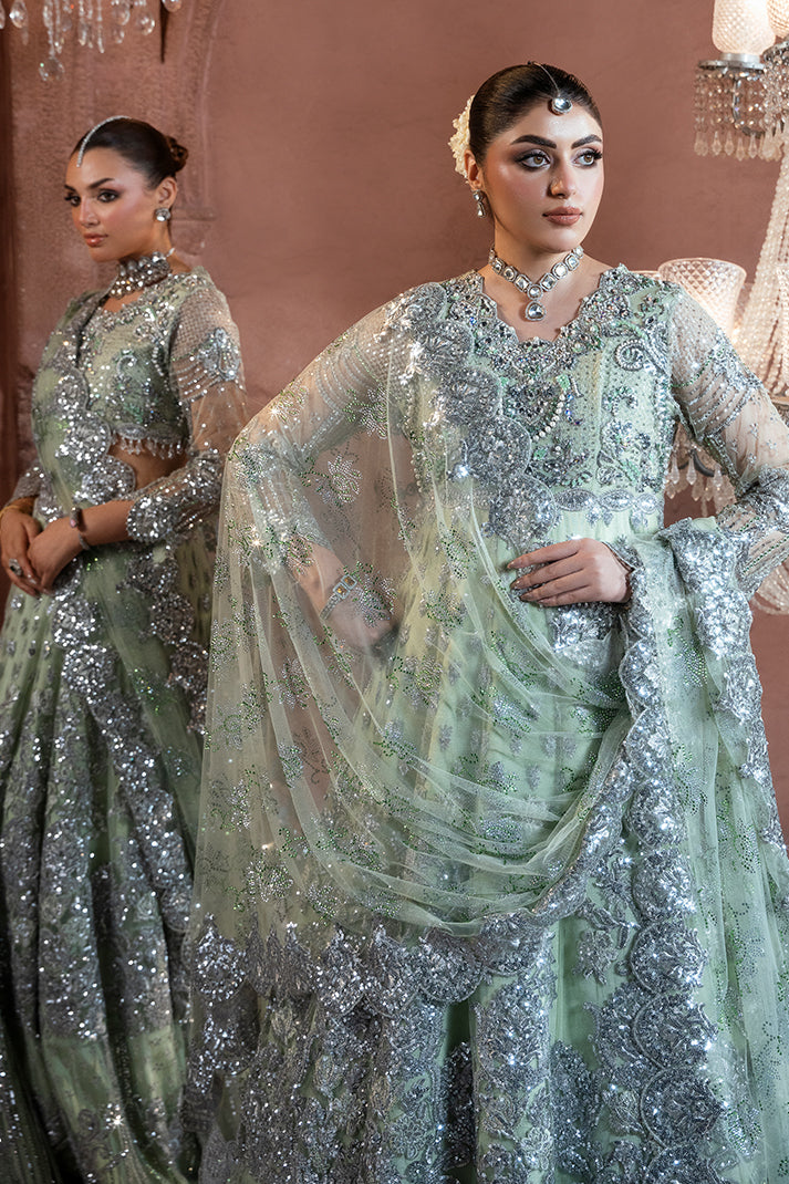 Imrozia Premium Noor-e-Naaz Bridal Unstitched Net 3Pc Suit IB-51 Мehkaam