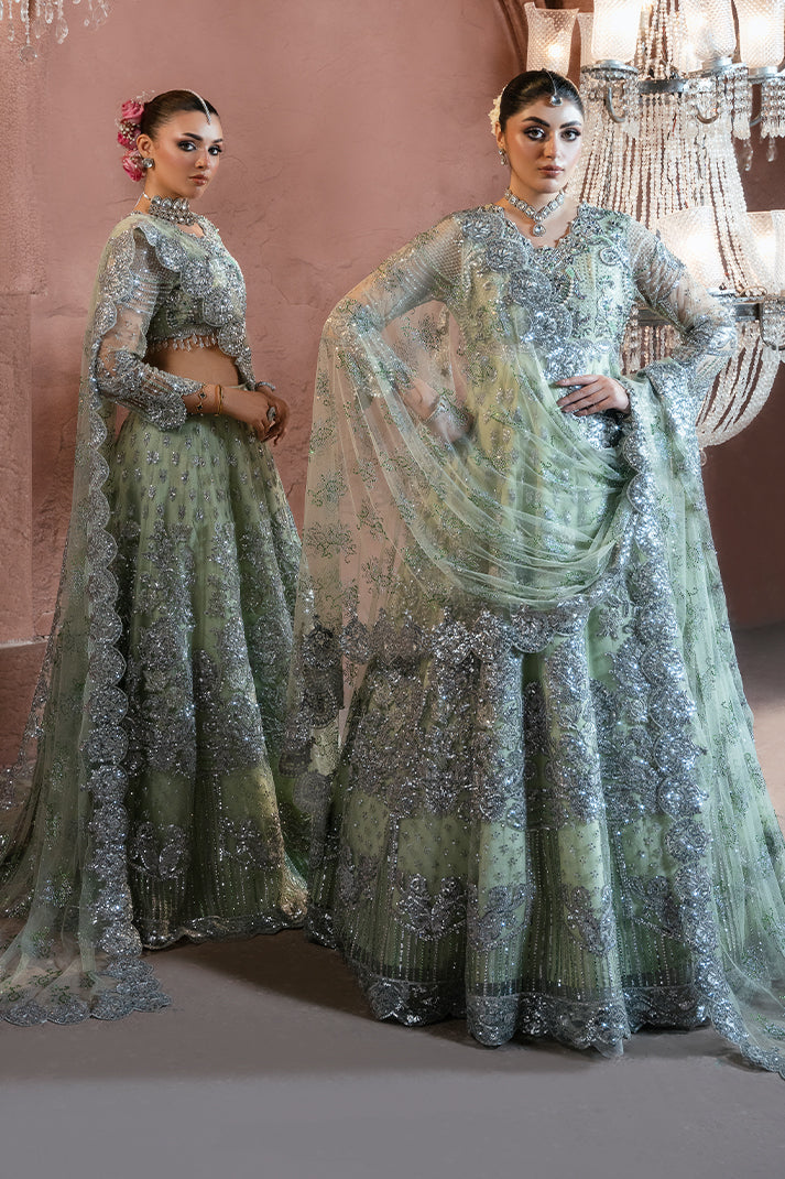 Imrozia Premium Noor-e-Naaz Bridal Unstitched Net 3Pc Suit IB-51 Мehkaam