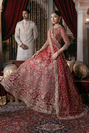 Imrozia Premium Noor-e-Naaz Bridal Unstitched Net 3Pc Suit IB-54 Zeenat