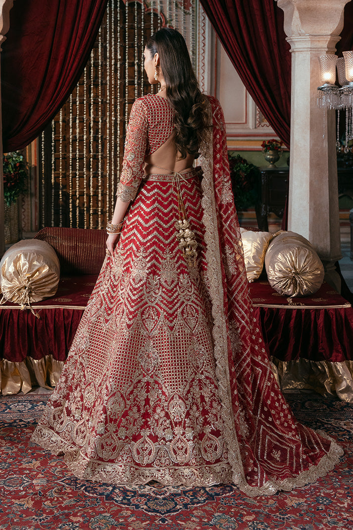 Imrozia Premium Noor-e-Naaz Bridal Unstitched Net 3Pc Suit IB-54 Zeenat