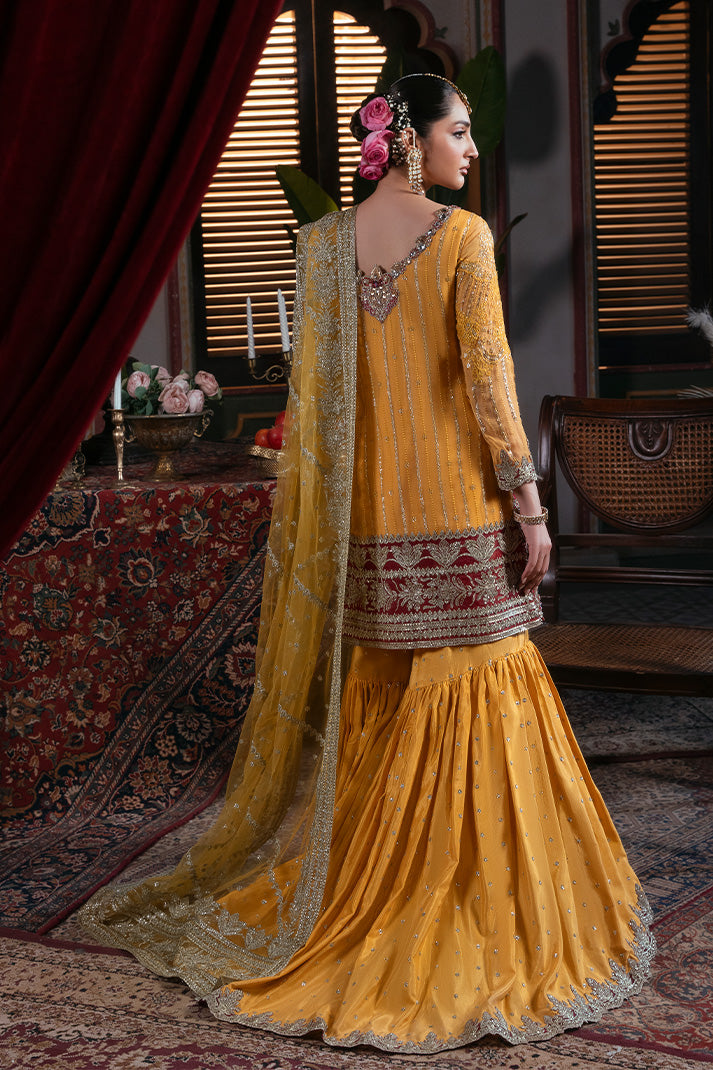 Imrozia Premium Noor-e-Naaz Bridal Unstitched Net 3Pc Suit IB-55 Roshni