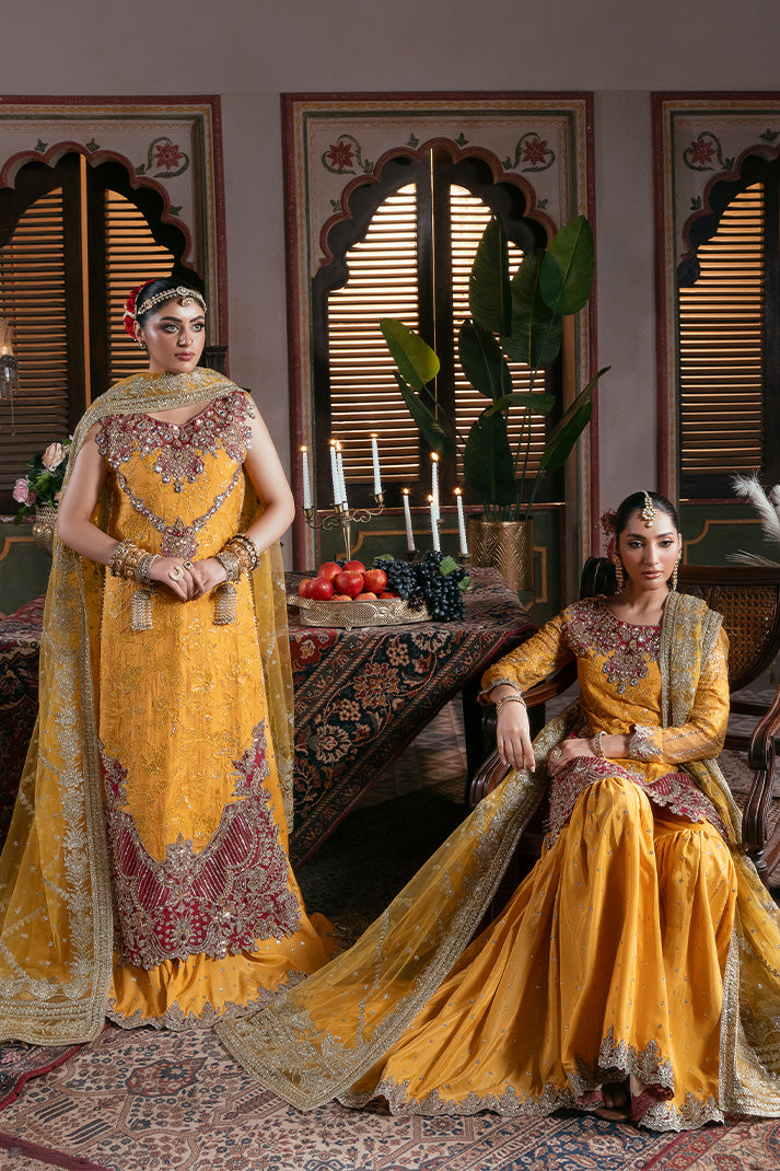 Imrozia Premium Noor-e-Naaz Bridal Unstitched Net 3Pc Suit IB-55 Roshni