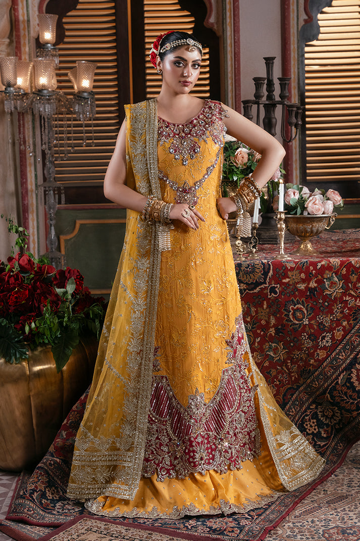 Imrozia Premium Noor-e-Naaz Bridal Unstitched Net 3Pc Suit IB-55 Roshni