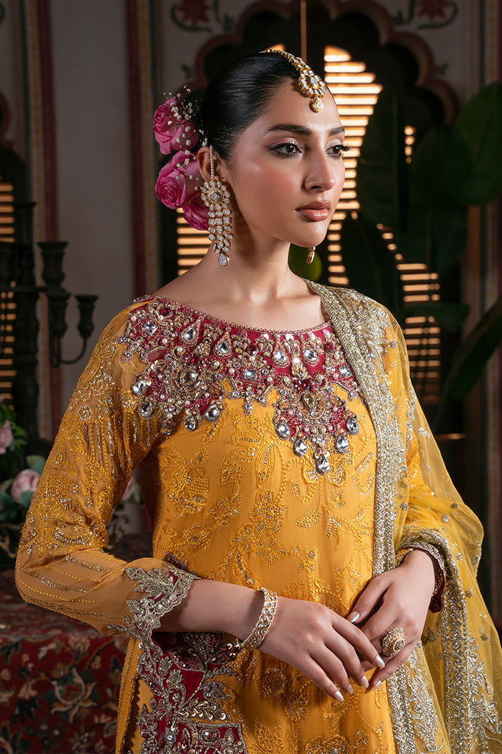 Imrozia Premium Noor-e-Naaz Bridal Unstitched Net 3Pc Suit IB-55 Roshni