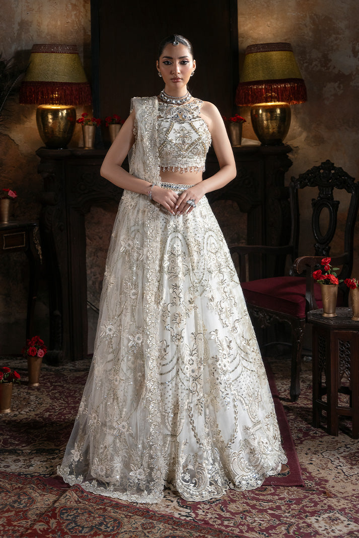 Imrozia Premium Noor-e-Naaz Bridal Unstitched Net 3Pc Suit IB-57 Jahanara