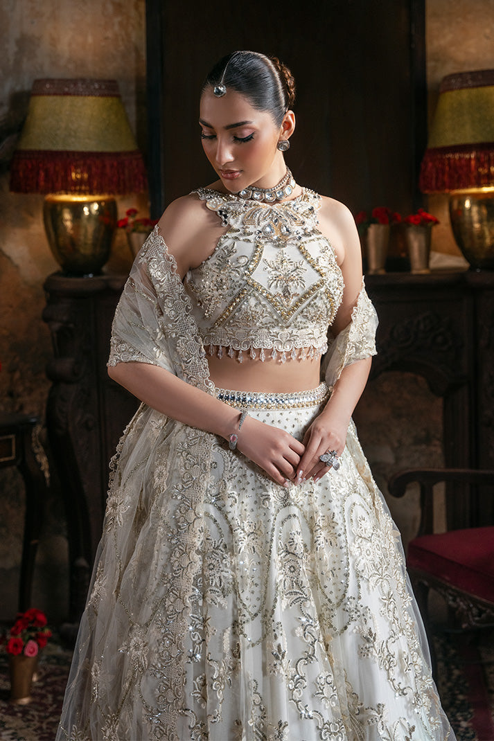 Imrozia Premium Noor-e-Naaz Bridal Unstitched Net 3Pc Suit IB-57 Jahanara