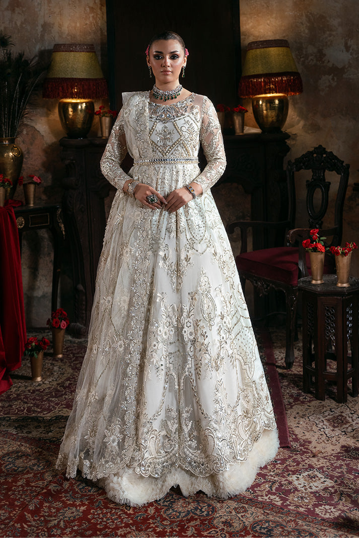 Imrozia Premium Noor-e-Naaz Bridal Unstitched Net 3Pc Suit IB-57 Jahanara