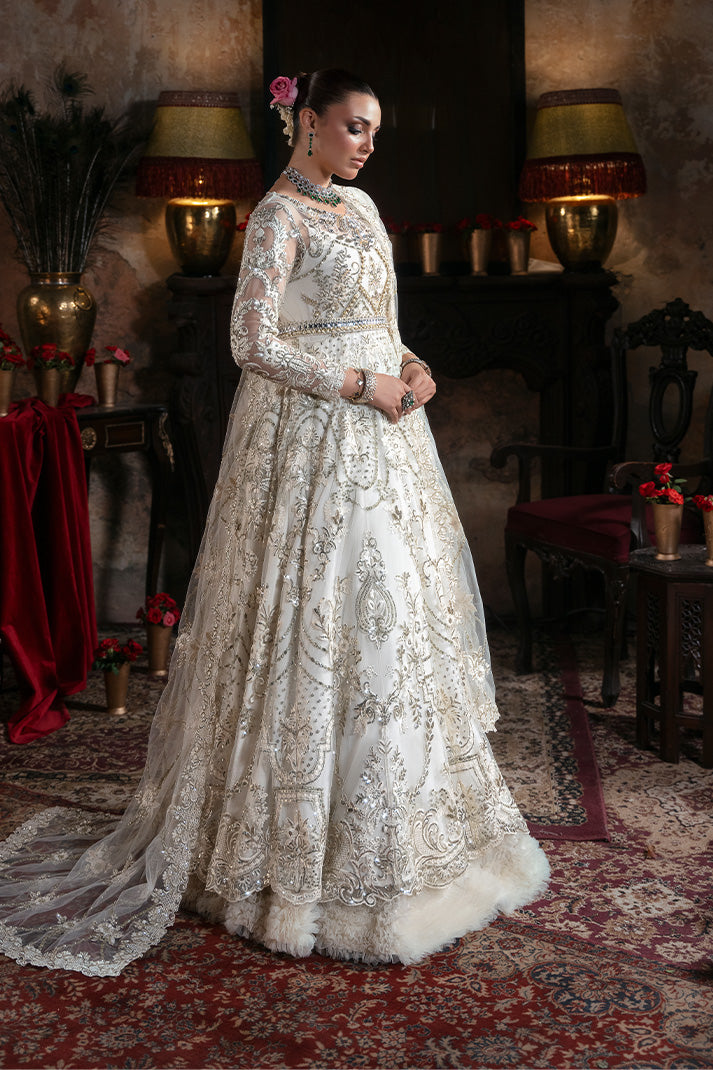 Imrozia Premium Noor-e-Naaz Bridal Unstitched Net 3Pc Suit IB-57 Jahanara