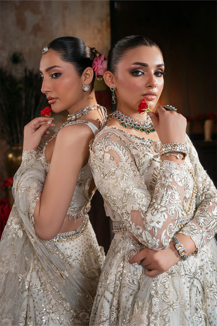 Imrozia Premium Noor-e-Naaz Bridal Unstitched Net 3Pc Suit IB-57 Jahanara