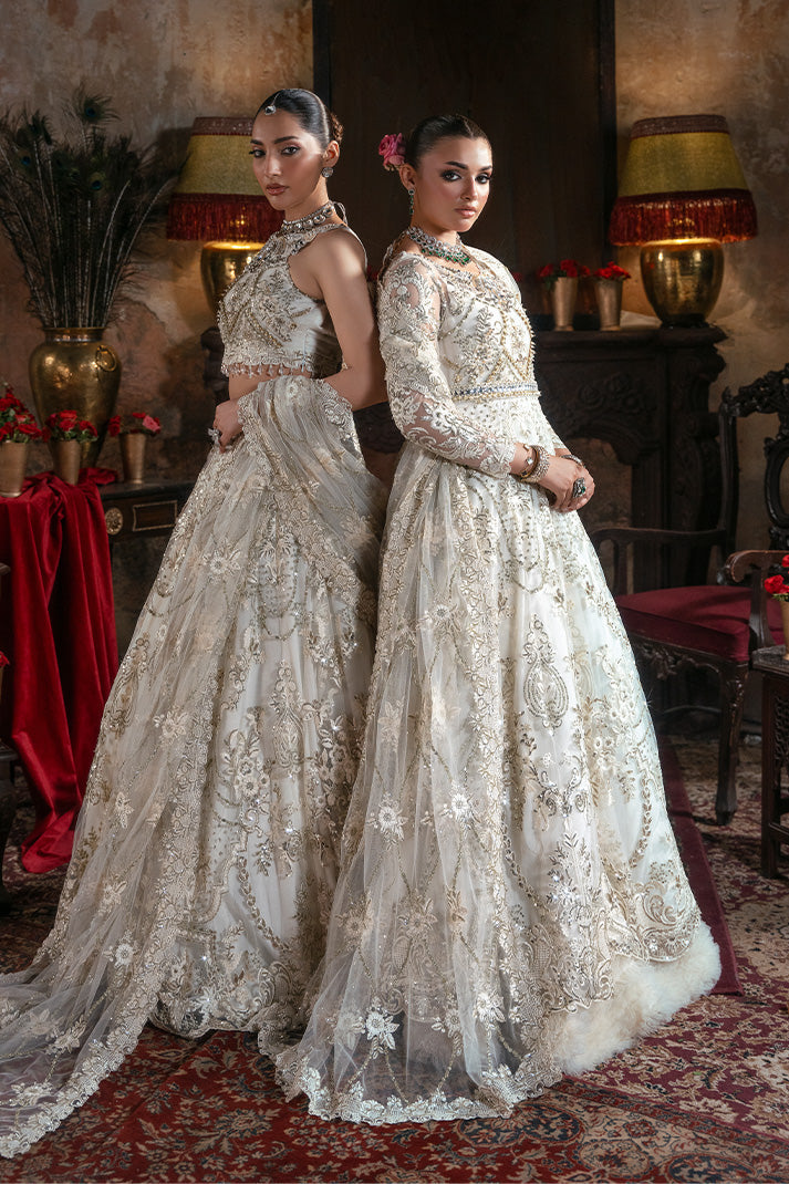 Imrozia Premium Noor-e-Naaz Bridal Unstitched Net 3Pc Suit IB-57 Jahanara