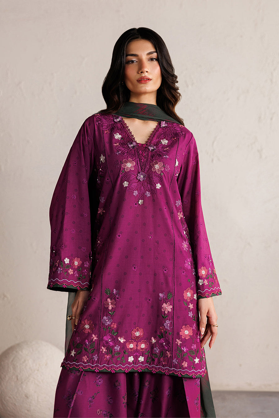 IZNIK Festive Lawn Unstitched Embroidered 3Pc Suit IBE-01