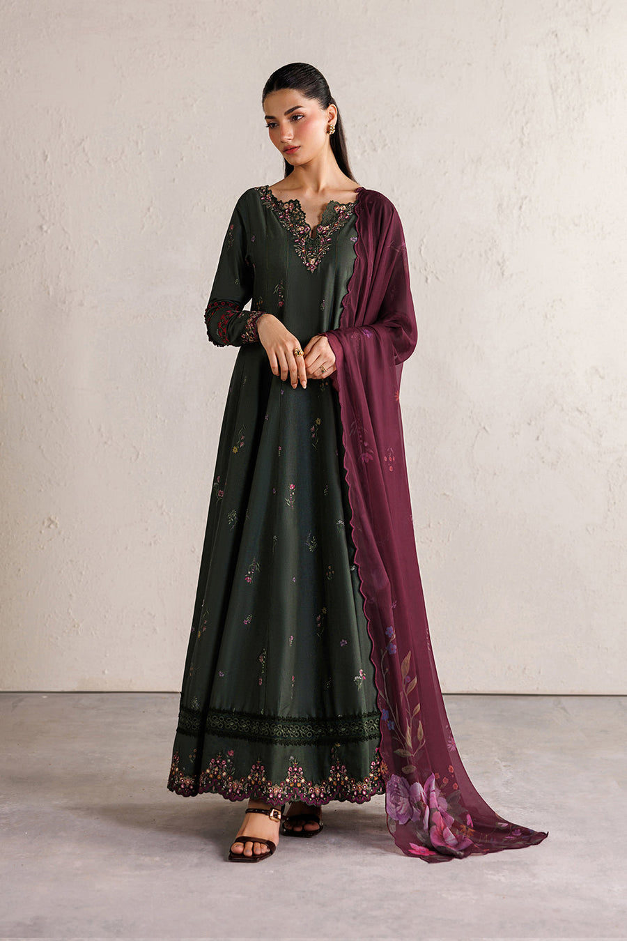 IZNIK Festive Lawn Unstitched Embroidered 3Pc Suit IBE-03