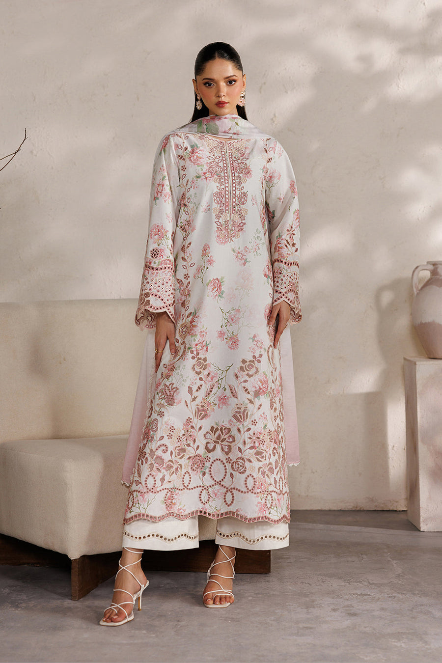 IZNIK Festive Lawn Unstitched Embroidered 3Pc Suit IBE-04