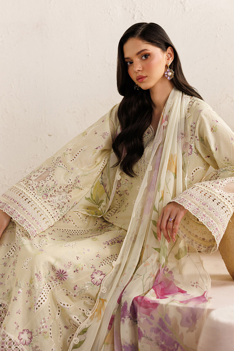 IZNIK Festive Lawn Unstitched Embroidered 3Pc Suit IBE-08