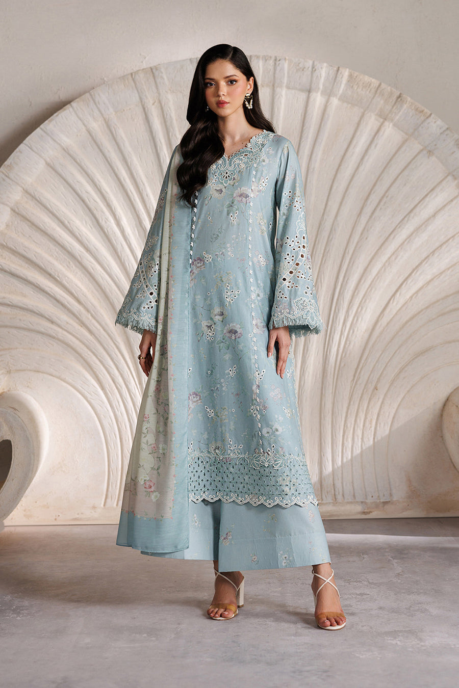 IZNIK Festive Lawn Unstitched Embroidered 3Pc Suit IBE-10