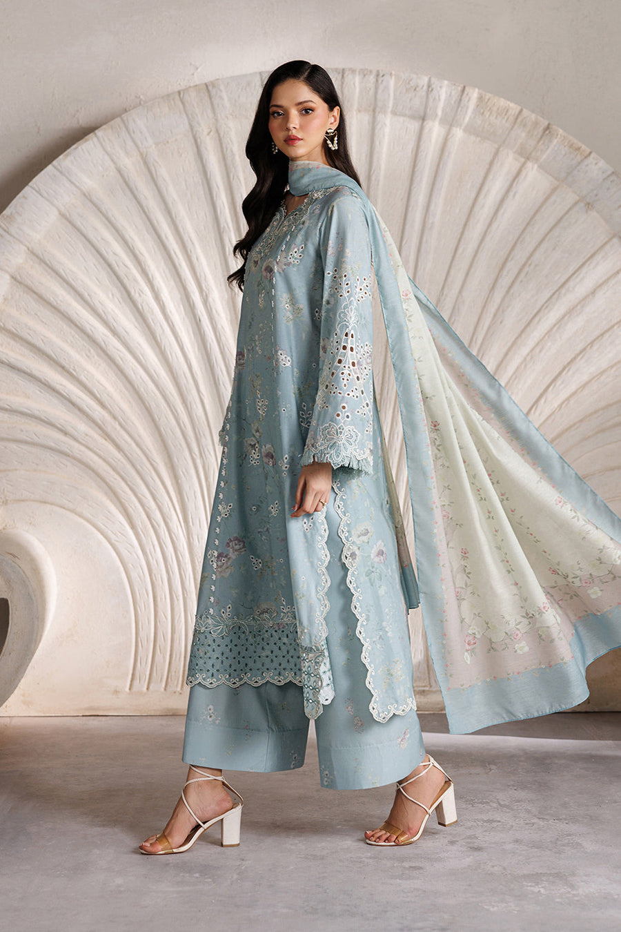 IZNIK Festive Lawn Unstitched Embroidered 3Pc Suit IBE-10
