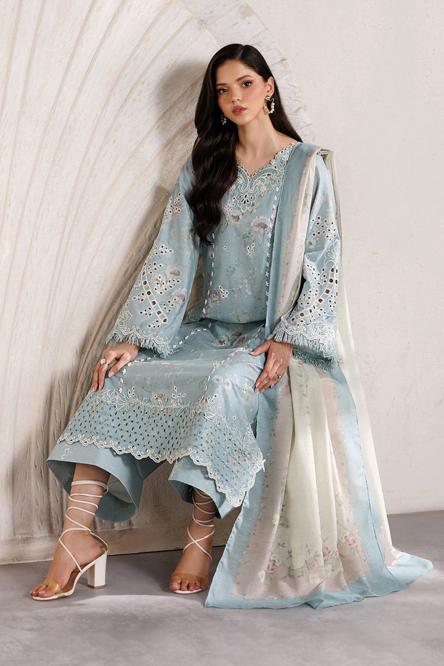 IZNIK Festive Lawn Unstitched Embroidered 3Pc Suit IBE-10