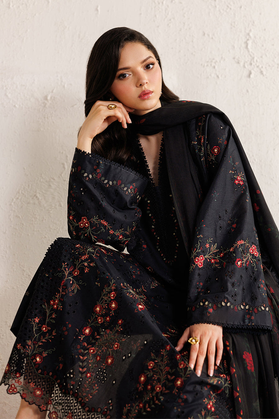 IZNIK Festive Lawn Unstitched Embroidered 3Pc Suit IBE-11