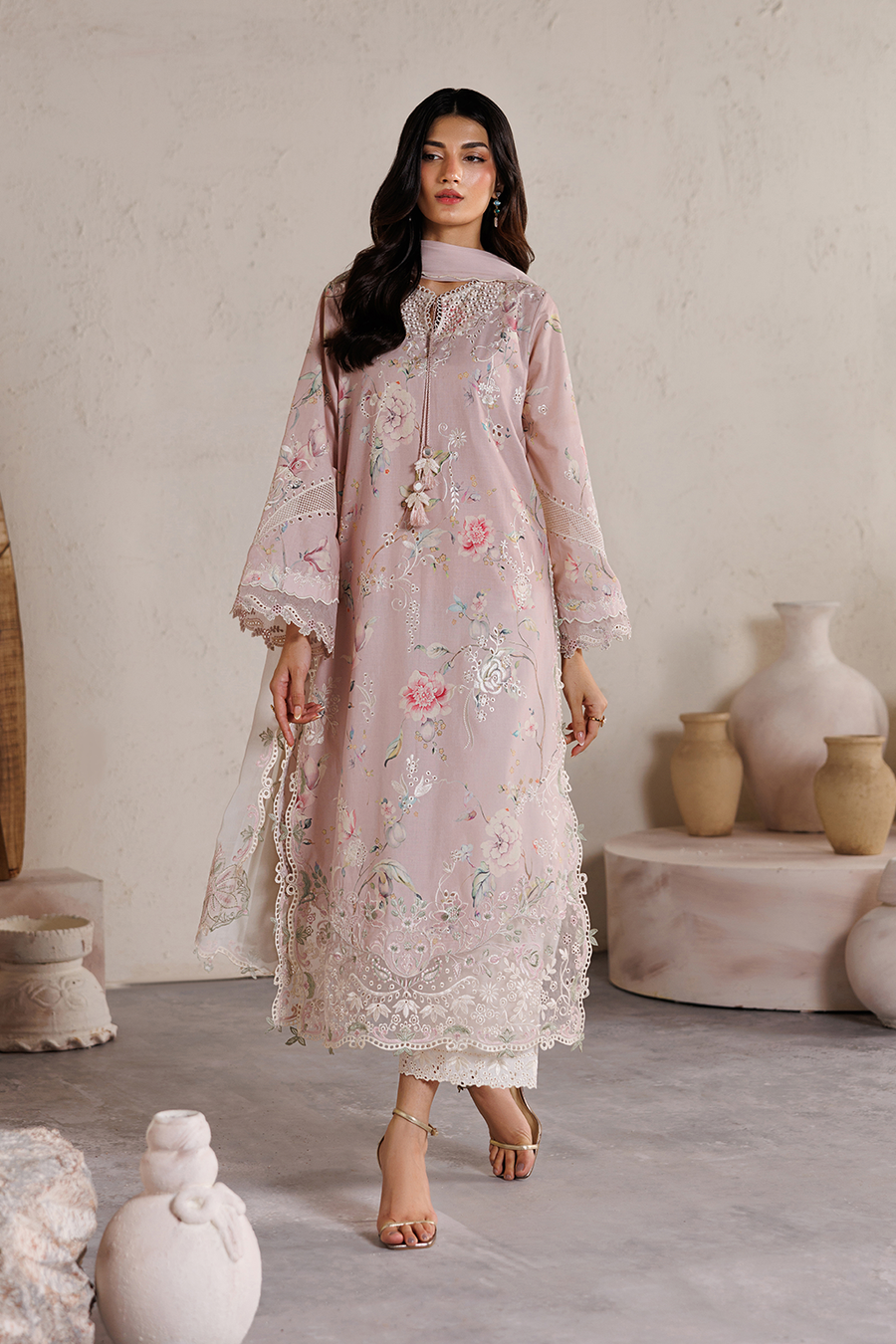 IZNIK Festive Lawn Unstitched Embroidered 3Pc Suit IBE-12