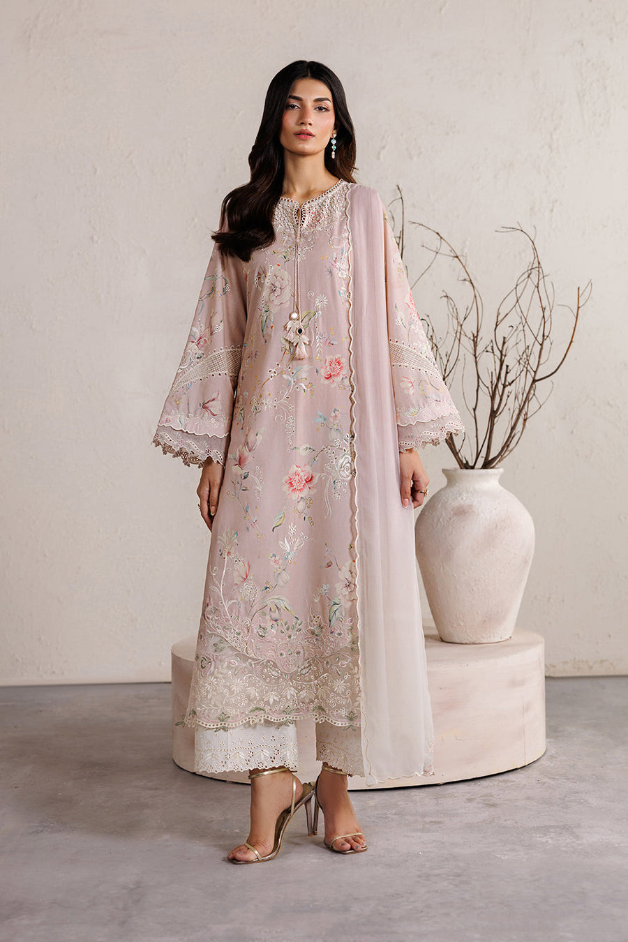 IZNIK Festive Lawn Unstitched Embroidered 3Pc Suit IBE-12