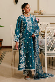 Cross Stitch Eid Lawn Unstitched Embroidered 3Pc Suit D-12 Ice Bloom