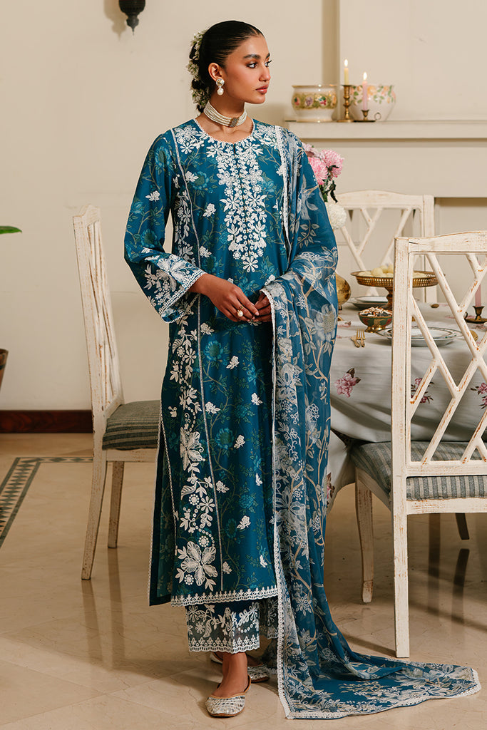 Cross Stitch Eid Lawn Unstitched Embroidered 3Pc Suit D-12 Ice Bloom