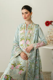 Zariya Zaira Embroidered Luxury Lawn Unstitched 3Pc Suit ZB6S107 IDALIA
