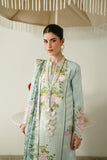Zariya Zaira Embroidered Luxury Lawn Unstitched 3Pc Suit ZB6S107 IDALIA