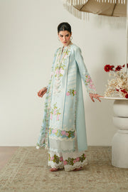 Zariya Zaira Embroidered Luxury Lawn Unstitched 3Pc Suit ZB6S107 IDALIA