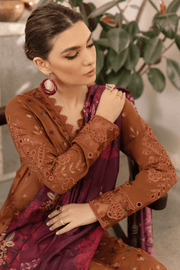 IZNIK Dastaan Premium Embroidered Lawn Unstitched 3Pc Suit IDL-08 TIRAQ