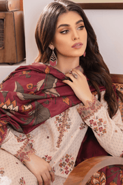 IZNIK Dastaan Premium Embroidered Lawn Unstitched 3Pc Suit IDL-12 Juyal