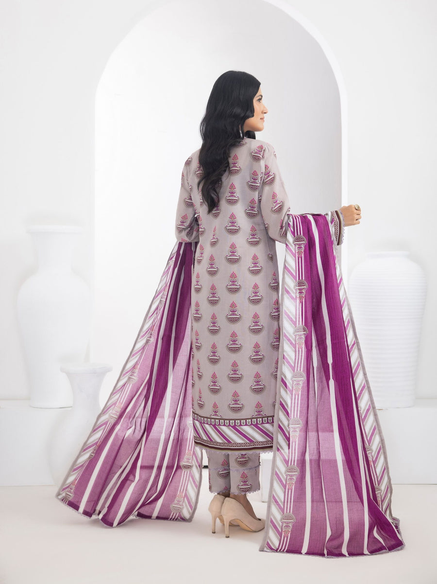 Regalia Identic Separates Unstitched Printed Lawn 3Pc Suit IDS10-1