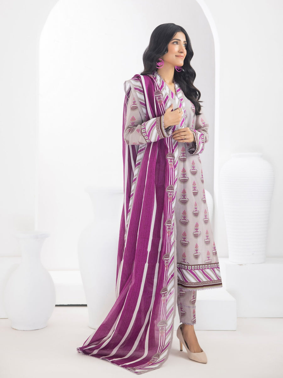 Regalia Identic Separates Unstitched Printed Lawn 3Pc Suit IDS10-1