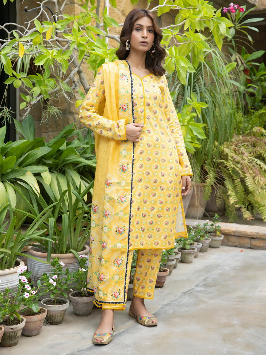 Regalia Identic Separates Unstitched Printed Lawn 3Pc Suit IDS10-9
