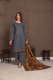 Regalia Identic Separates Printed Lawn Unstitched 3Pc Suit IDS21-10