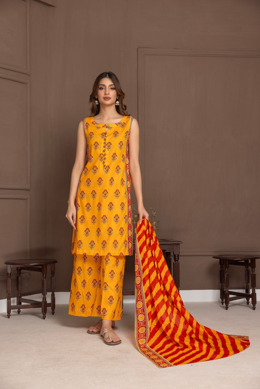 Regalia Identic Separates Printed Lawn Unstitched 3Pc Suit IDS21-03